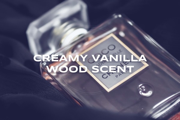 creamy vanilla wood scent